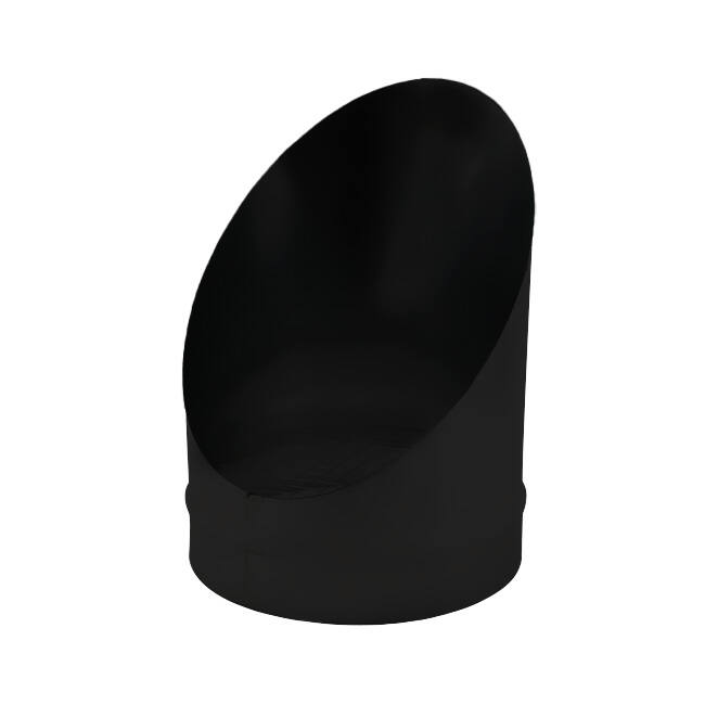 Rörgaller diameter 160 mm 45 grader (förzinkad) RAL9005