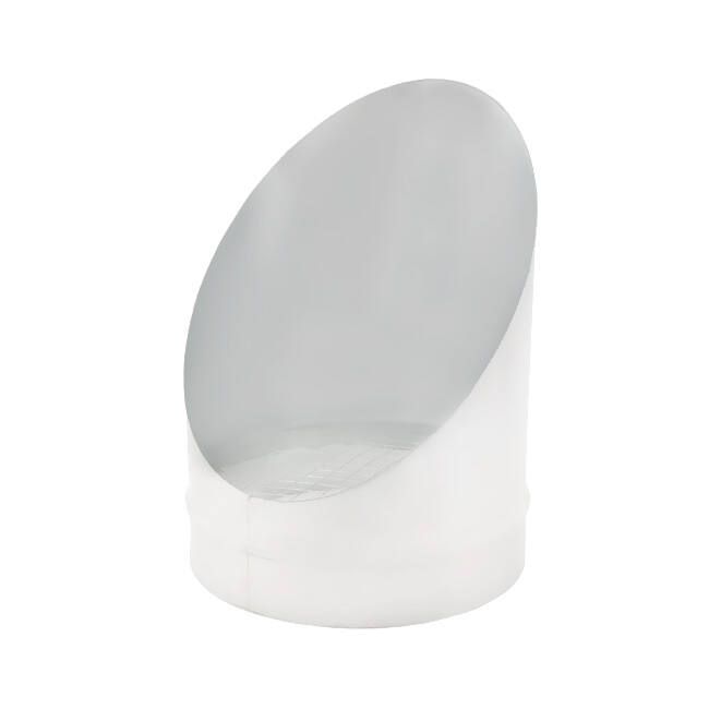 Rörgaller diameter 250 mm 45 grader (sendzimirförzinkat) RAL9010