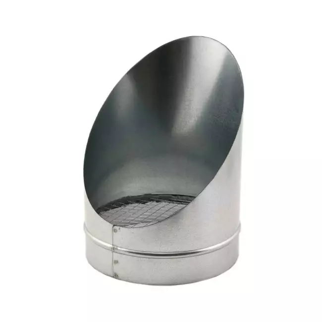 Rörgaller 45 grader med maskdiameter: 160 mm