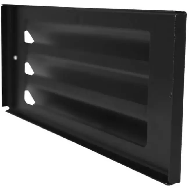Ytterväggsgaller ytmonterat 300mm x 100mm SVART