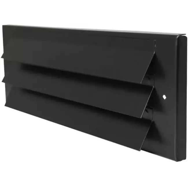 Ytterväggsgaller ytmonterat 300mm x 100mm SVART