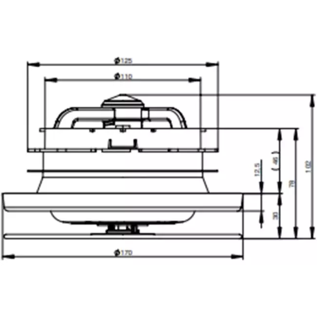 Zehnder ComfoValve Luna E125 dräneringsventil