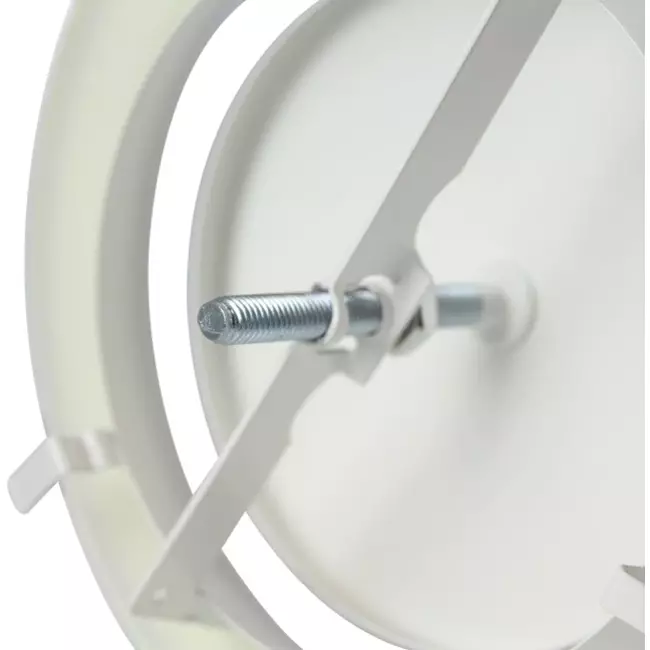 Dräneringsventil till fläkt av metall Ø 200 mm RAL 9010 med fjäderklämma - DVSC200