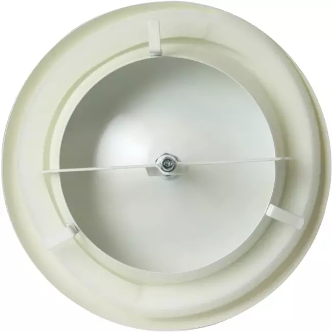 Matningsventil till fläkt av metall Ø 100 mm RAL 9010 med fjäderklämma - DVSC-P100