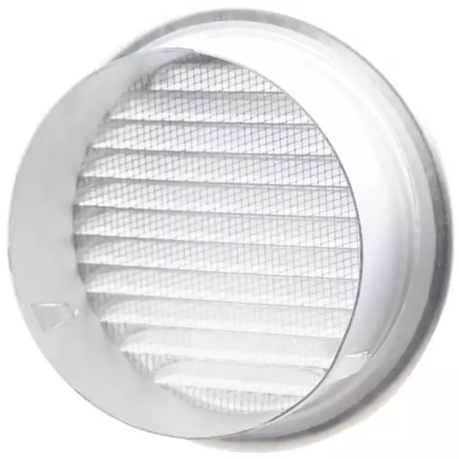 Runt ventilationsgaller inkl. monteringshylsa Ø 180 mm aluminium – DWRA180S