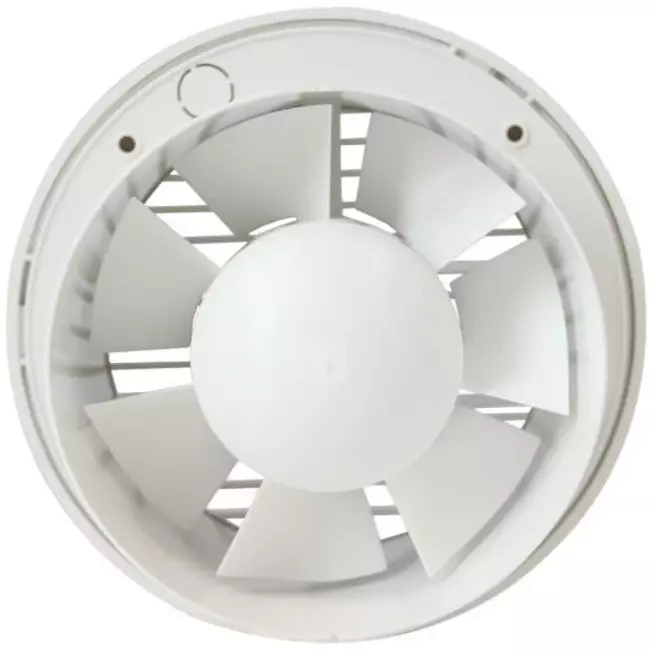 Badrumsfläkt rund Ø 125 mm vit - standard EA125