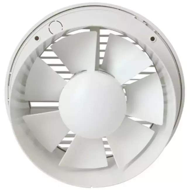 Badrumsfläkt rund Ø 150 mm vit - basic EA150