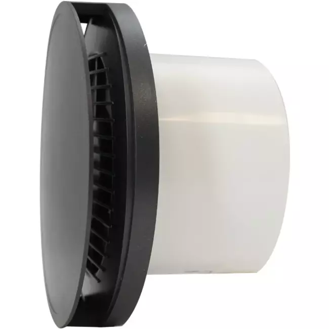 Badrumsfläkt rund Ø 100 mm antracit - design EAT100A