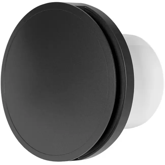 Badrumsfläkt rund Ø 100 mm antracit - design EAT100A