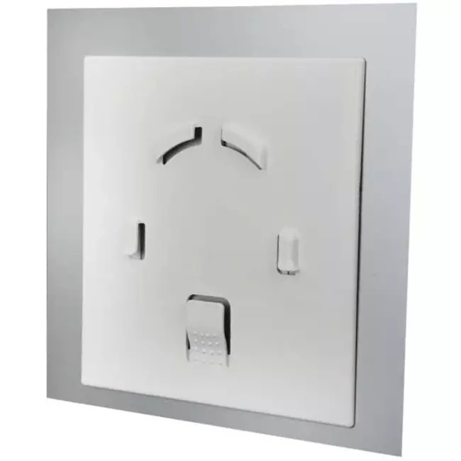 Galler 15x15 cm med färgad glasfront i satinsilver