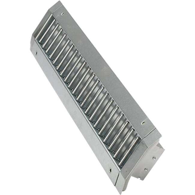ClimaConnect kanalgaller, dubbelt justerbart, 525 x 125 mm, för rör 315–900 mm – obelagt