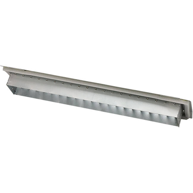 ClimaConnect kanalgaller, enkelriktningsjusterbart, 525 x 75 mm, för rör 160–400 mm – obelagt