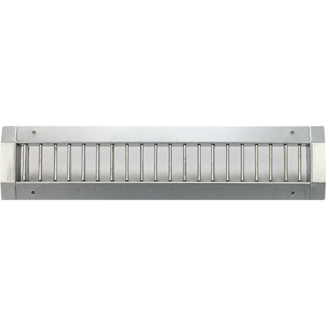 ClimaConnect kanalgaller, enkelriktningsjusterbart, 525 x 75 mm, för rör 160–400 mm – obelagt