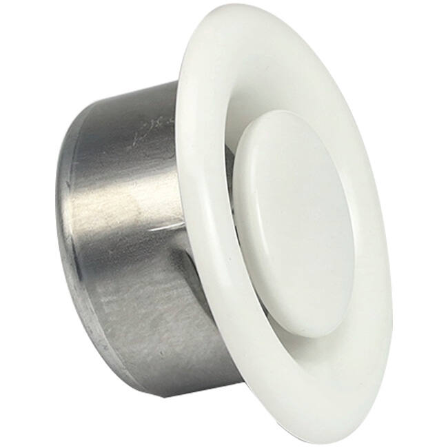Ventilationsventil 160 mm metall - E-DVS160 RAL9010
