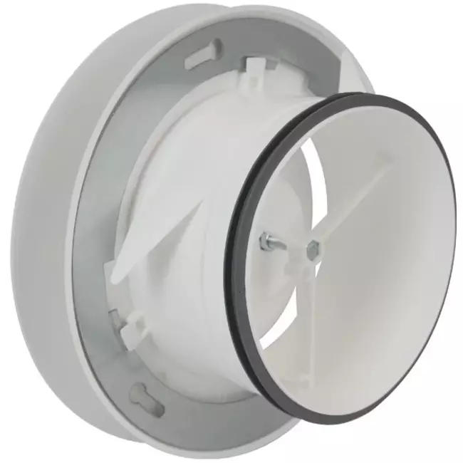 Imaginair RLV ventil Ø 125 mm - monteringsfjädrar + ring - vit