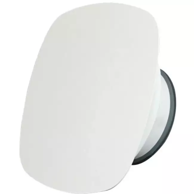 Imaginair RLV-ventil kvadrat Ø 125 mm - monteringsfjädrar + ring - vit