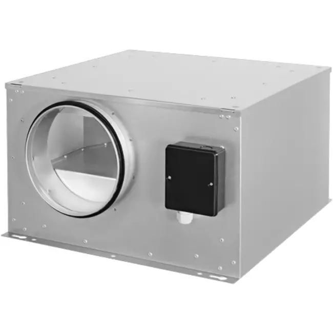 Isolerad lådfläkt ISOR med EC-motor 570 m³/h diameter 160 mm - ISOR 160 EC K 01