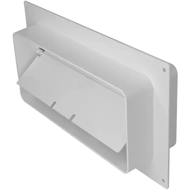 Rektangulär anslutningsfläns i plast med backventil 220x90 mm (KFV29)