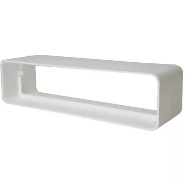 Rektangulärt kopplingsstycke av plast 220x90 mm