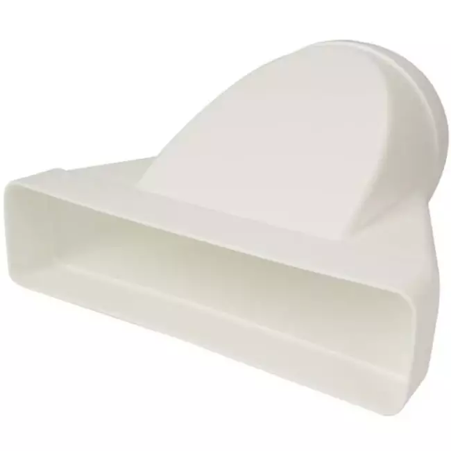 Rektangulär reducerare av plast Ø 125 mm - 220X55 mm - KSD25-125