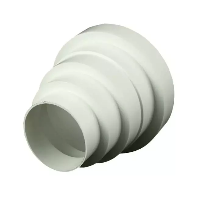 Ventilationsadapter i plast, universal för diameter 80 till 150 mm VA80