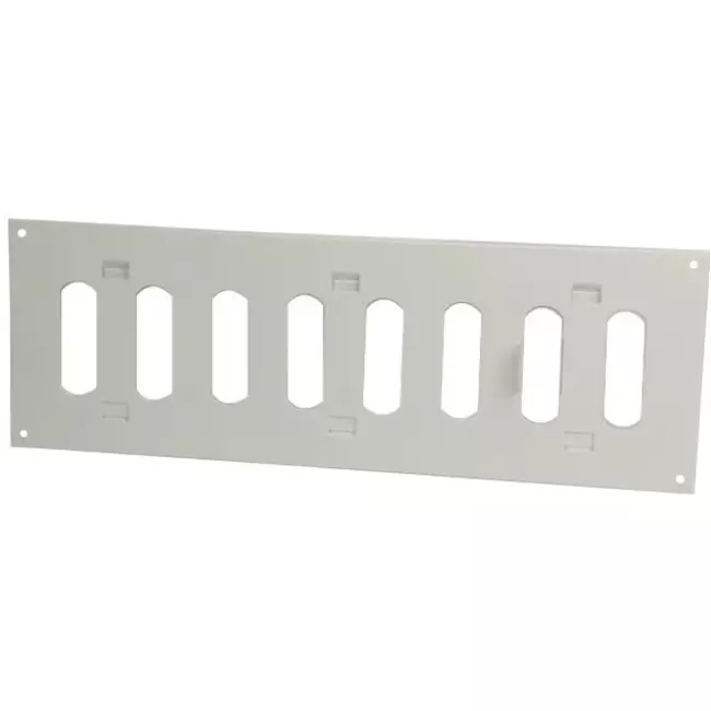 Metall justerbart rektangulärt spårgaller 300x100, vit  - MR3010R - RAL9016