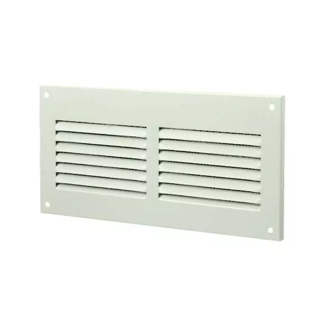 Rektangulärt spårgaller, metall 200x1050, vit  - MR2010