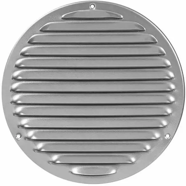 Runt ventilationsgaller av metall Ø 200 mm, grått - MR200P – RAL9006