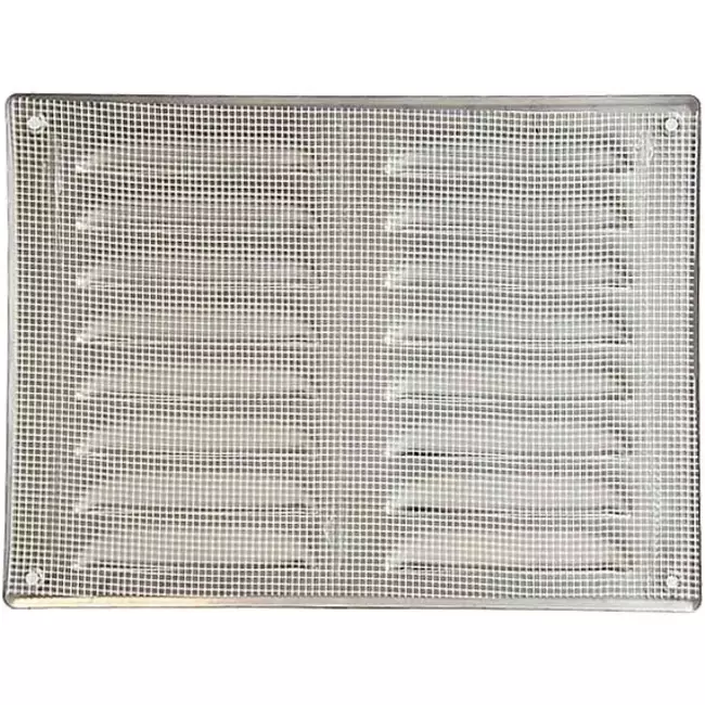 Fyrkantigt ventilationsgaller av metall 260x190 mm zink - MR2619Zn