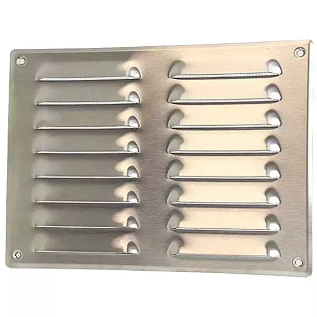 Fyrkantigt ventilationsgaller av metall 260x190 mm zink - MR2619Zn