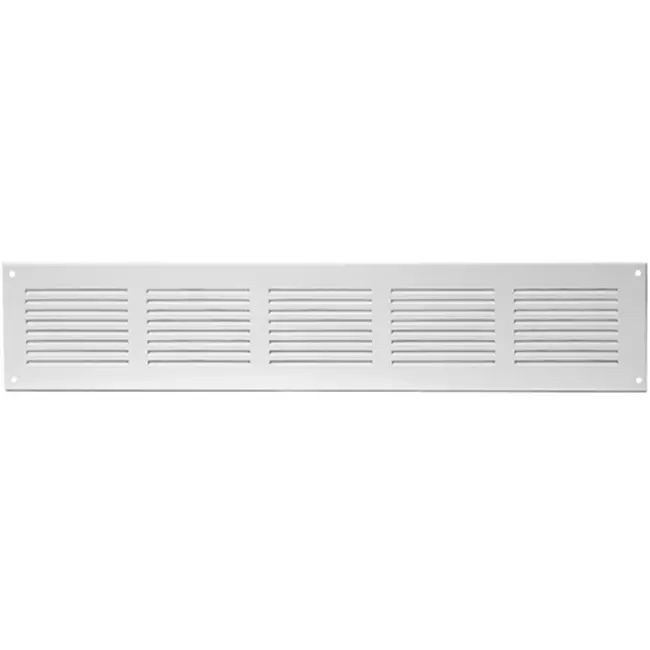 Rektangulärt spårgaller, metall 500x100, vit  - MR5010