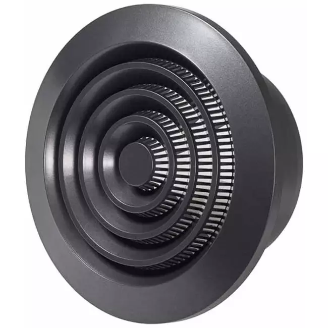 Runt ventilationsgaller grill Ø 100 mm antracit - NGA100A