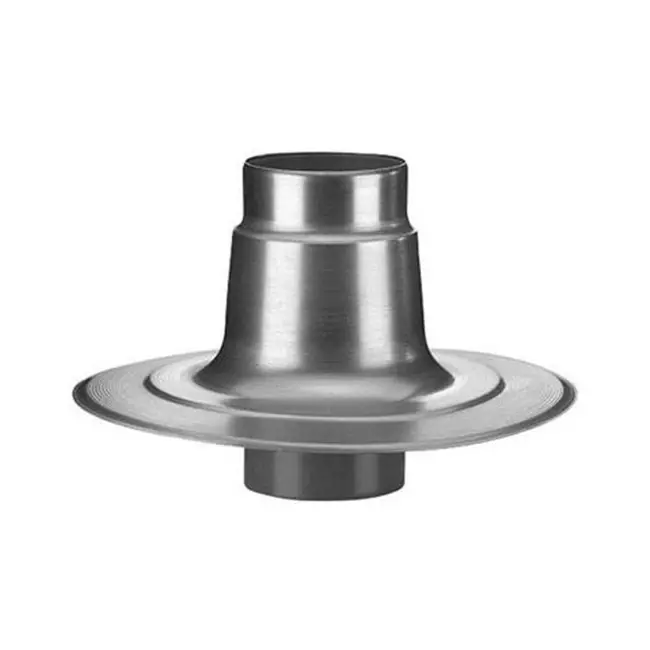 Dubbelväggig takgenomföring av aluminium 100 mm till fläkt Penn/Savonius