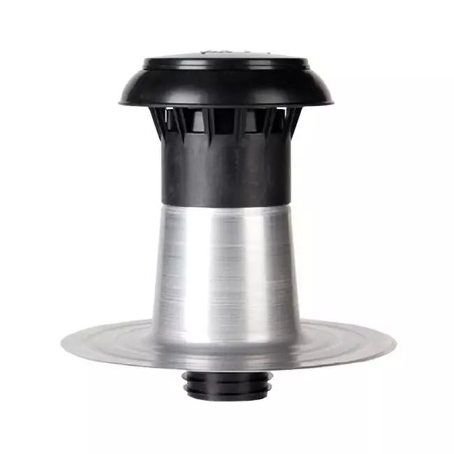 Plattak ventilation, dubbelväggig med plastlock Ø 110-125 mm