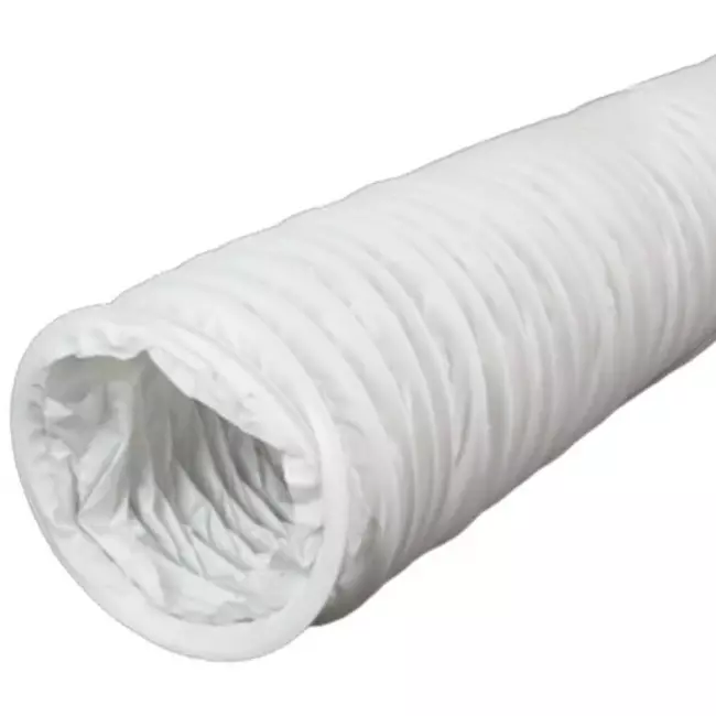 Flexibel PVC-ventilationsslang vit Ø 100 mm (6 m)