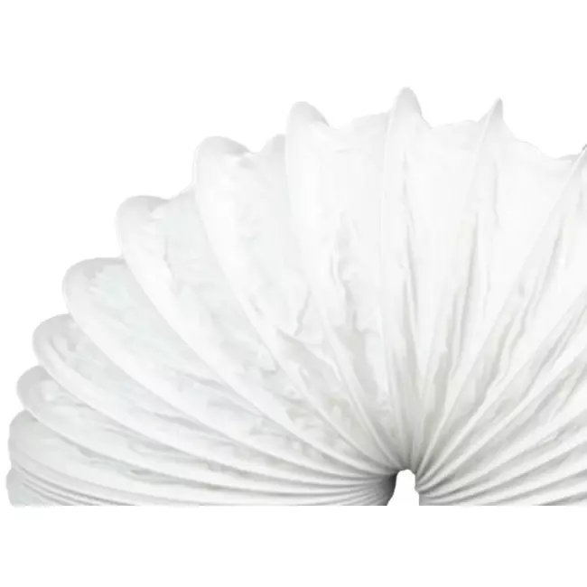 Flexibel PVC-ventilationsslang vit Ø 100 mm (6 m)