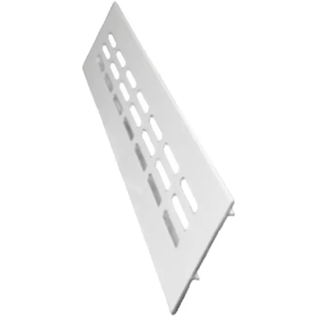 Sockelgaller i aluminium - vitt L=300 mm x H=40 mm - RA430