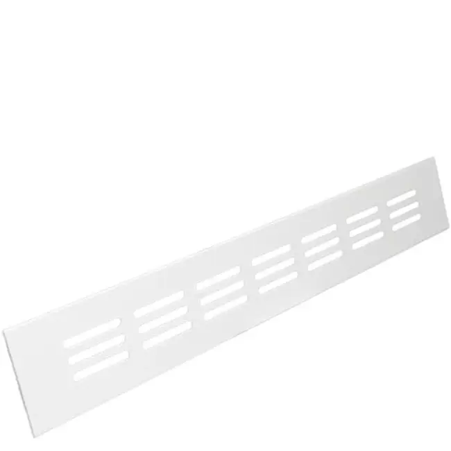 Sockelgaller i aluminium - vitt L=300 mm x H=40 mm - RA430