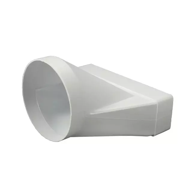 Rektangulär reducerare av plast Ø 125 mm - 220X55 mm - KSD25-125