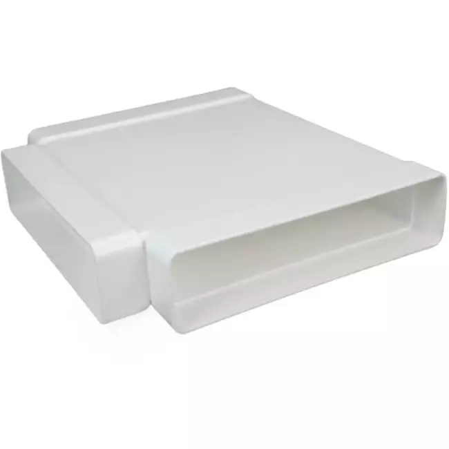 Rektangulärt T-stycke av plast 220x90 mm - KT29