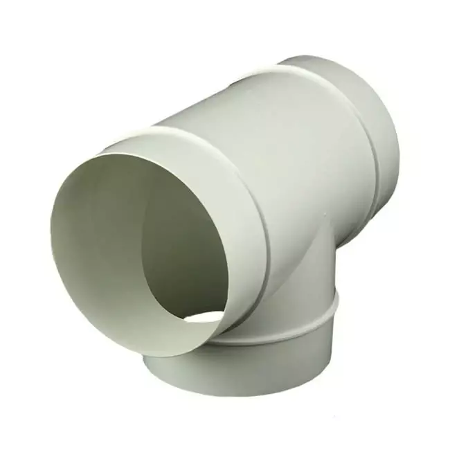 Runt T-stycke i plast diameter: 100 mm - AT100