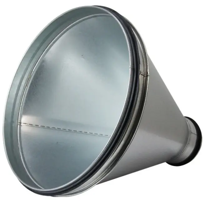 Reducerare på Ø 315 - Ø 200 mm för spiralrör
