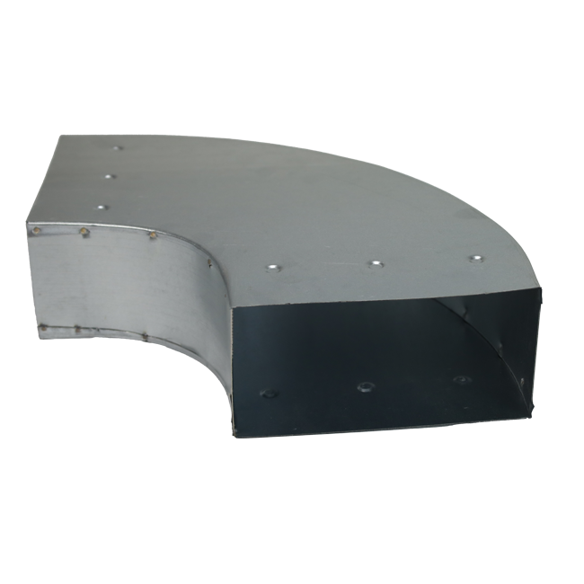 Böj 90 grader 220x80 mm horisontellt för kanalisation