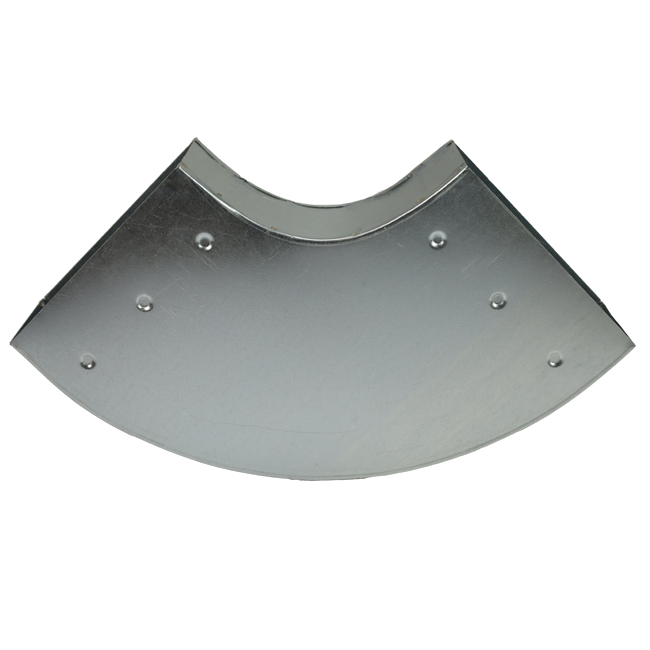 Böj 90 grader 220x80 mm horisontellt för kanalisation