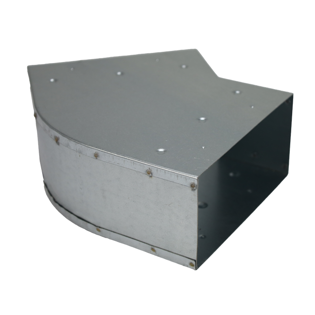 Böj 45 grader 220x80 mm horisontellt för kanalisation