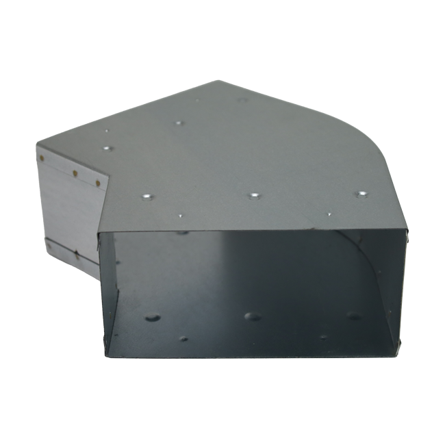 Böj 45 grader 220x80 mm horisontellt för kanalisation