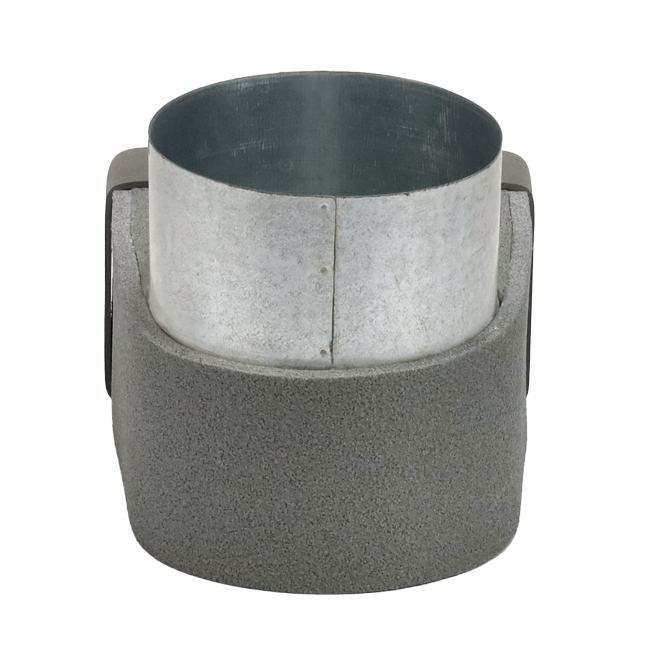 Thermoduct-vinkel 170 mm x 80 mm till diameter 160 mm för kanalisation