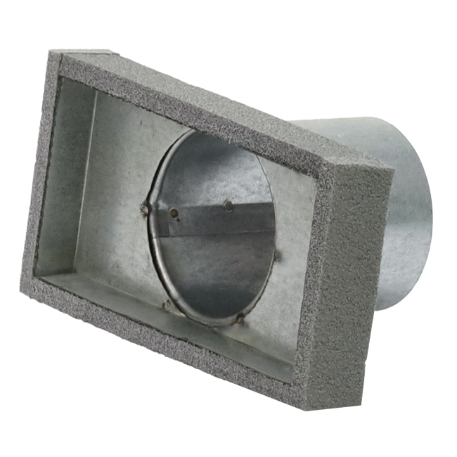 Termoduktkåpa 170x80 med anslutningsdiameter 80 mm för kanalisation