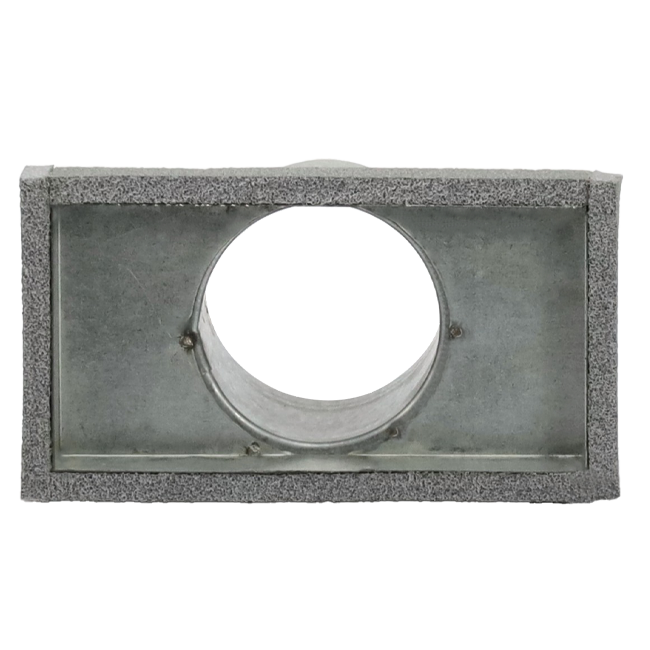 Thermoduct slutlock 220x80 mm med anslutning diameter 80 mm
