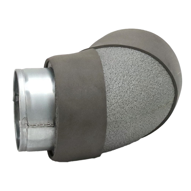 Termoduktens böjdiameter 80 mm 90 grader (inte säkert)